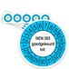 Merkloos / Sans marque Keuringsstickers NEN 365 Goedgekeurd tot 2027 | 50 stuks, Ø 35 mm | Buiten Blauw