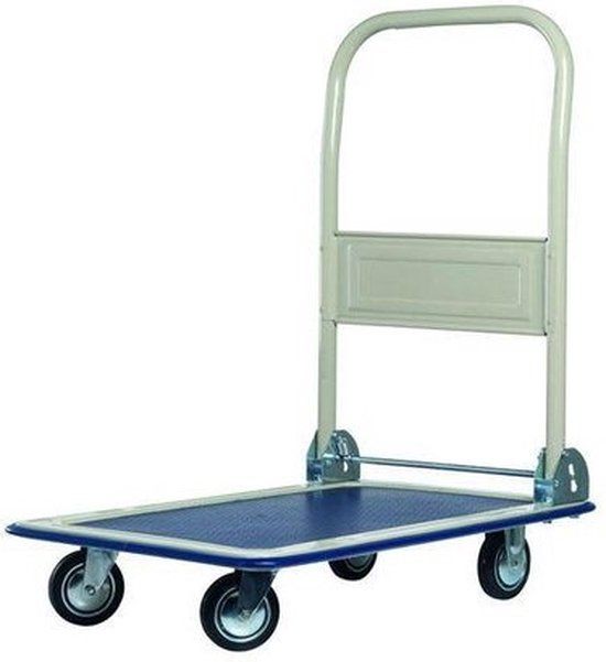 Kinzo Inklapbare Platformwagen / Trolley - Creme/Donkerblauw