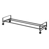 Yamazaki 1623 TOWER Shoe Rack with Casters, black, Steel/Nylon, 83.5 x 27.5 x 14.5 cm