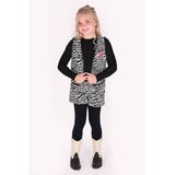 B.Nosy aansluitende gebloemde semi-transparante longsleeve - zwart