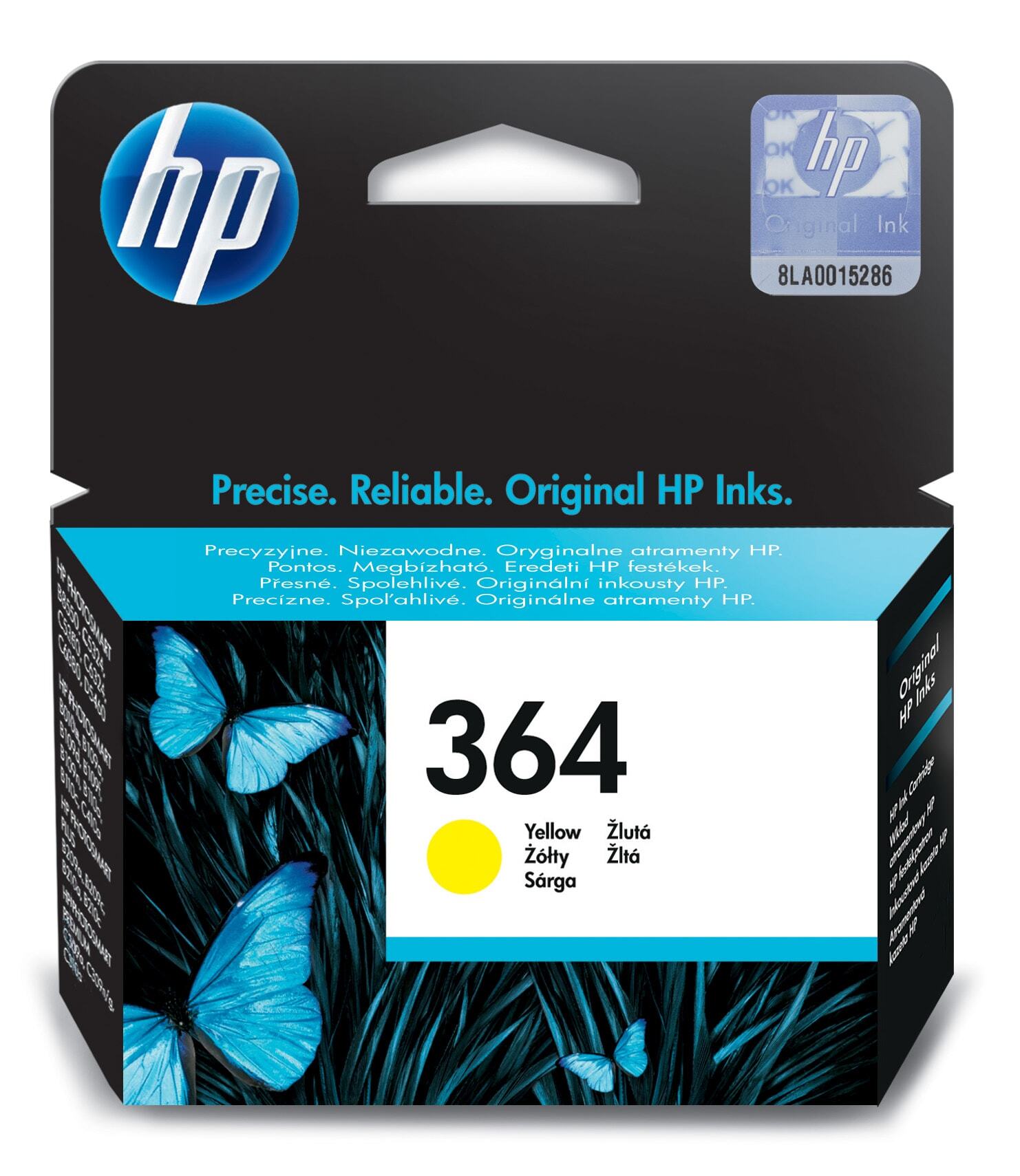 HP 364 originele gele inktcartridge single pack / geel