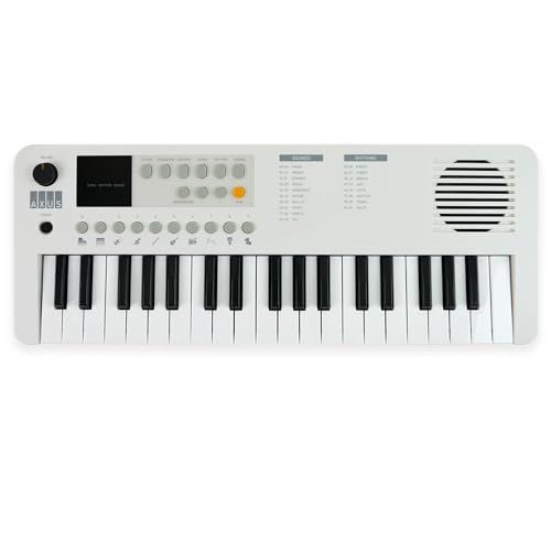 Axus 37 Mini Portable Keyboard - Arctic White