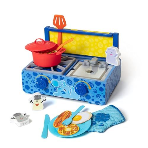 Melissa & Doug Blue's Clues & You! Wooden Toy Kitchen Set (42-Piece)