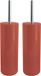 MSV Porto Toiletborstel met houder - 2 stuks - Terracotta - 38 cm