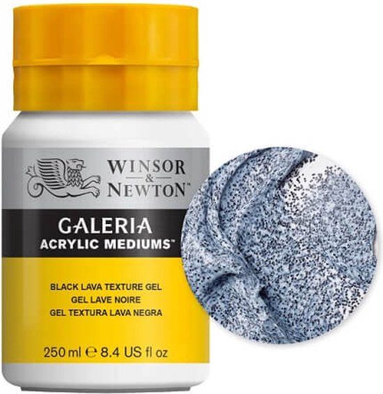 Winsor & Newton Galeria Acrylverf Medium Black Lava 250ml