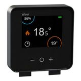 Schneider Electric Wiser Zigbee Smart Home kamerthermostaat, bediening via display of met gratis app, compatibel met Amazon Alexa en Google Home, energiebesparing