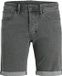 JACK&JONES Hommes Shorts en jean JJIRICK JJBASIC SHORTS AT 103 Black Denim L