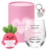 Verre à vin personnalisé - 550 ml - Cadeau pour petite amie