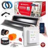 H7 Kit de film chauffant infrarouge pour chauffage au sol, puissance 140 W/m², largeur 100 cm, surface 10 m², Wifi