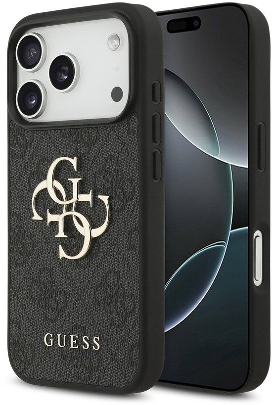 Guess Back Cover - iPhone 17 Pro - Zwart