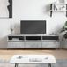 Maison Exclusive - meuble TV aspect béton, gris, 150x30x44,5 cm, en panneau de particules