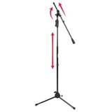 Gator Frameworks Deluxe Microfoonstatief met koppeling voor hoogteverstelling en enkele arm (GFW-MIC-2120)