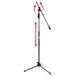 Gator Frameworks Deluxe Microfoonstatief met koppeling voor hoogteverstelling en enkele arm (GFW-MIC-2120)