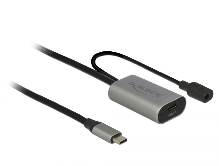 DeLOCK 85392 USB-kabel - 5 m - Zwart, Grijs