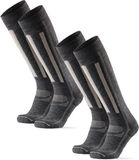 DANISH ENDURANCE Skisokken - Merino Wol - Grijs - Maat 39-42 - 2-pack