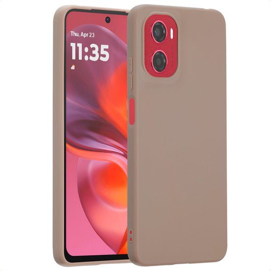 imoshion Color Backcover - Geschikt voor Motorola Moto E15 / Motorola Moto G05 - Bruin