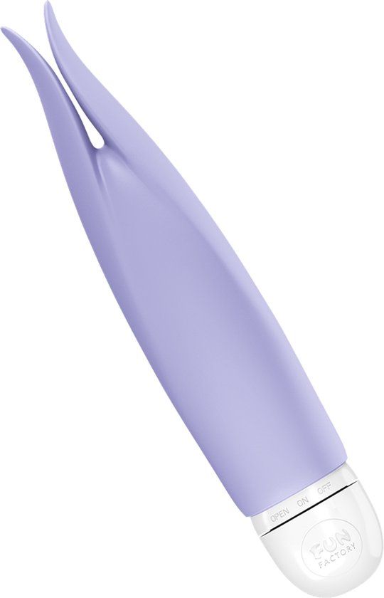 Fun Factory Volita | Oplegvibrator voor vrouwen | Minivibrator met fladderende stimulatie | Seksspeeltje voor clitoris | Waterdicht IPX7 | Werkt op batterijen | Siliconen | Lila