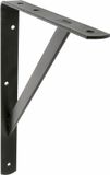 AMIG Plankdrager/planksteun van metaal - gelakt zwart - H400 x B275 mm