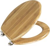 Wenko Toiletbril - Bamboe - Kunststof - 40 cm