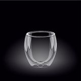 Wilmax WL-888761/A Dubbelwandig Glazen, 250 ml Capaciteit
