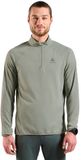 Odlo Zeroweight Warm Sweatshirt Met Halve Rits Groen S Man