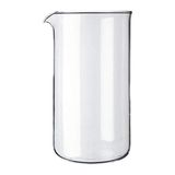 Bodum 1508-10 vervanging voor de Franse pers, glazen beker met 8 kopjes, transparant, 1 l - 9,6 cm diameter, H 18 cm