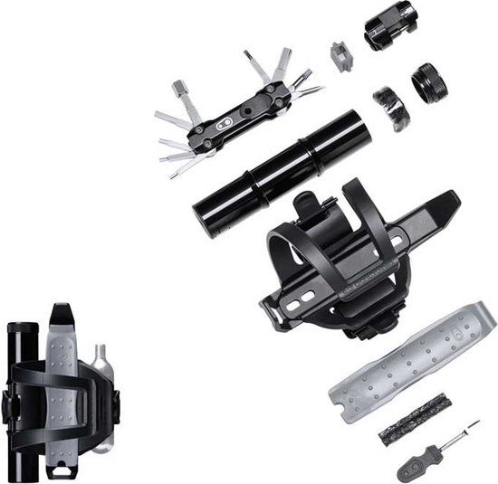Crankbrothers S.O.S. BC17 Tools Bidonhouder Zilver