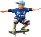 Merkloos Skateboard | Mini | 43 x 12 cm | Blauw | Kunststof