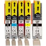 CRELANDO Cartouches d'imprimante pour Canon, Epson ou HP (580/581xl pour Canon)