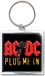 Rock Off AC/DC - Plug Me In Sleutelhanger - Multicolours