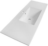 Brauer Frost Wastafel - 120 cm - Keramiek - Wit