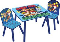 PAW Patrol Houten Kindertafel en 2 Stoelen - Blauw