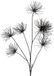 Merkloos Countryfield Kunstbloem Grevillea M zwart