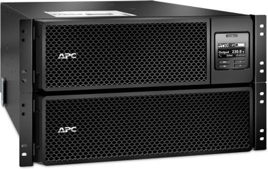 APC Smart-UPS On-Line SRT8KRMXLI - 8kW/VA, 6x C13 + 4x C19 + hardwire 1 fase uitgang, rackmountable, Embedded NMC