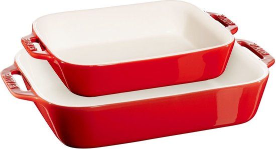 Staub Ceramique Ovenschotelset - 2-delig - Rood - Keramiek