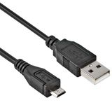 Allteq ALTQ-USBA-USBMCR-B-3 USB-kabel USB 2.0 3 m Micro-USB B Zwart