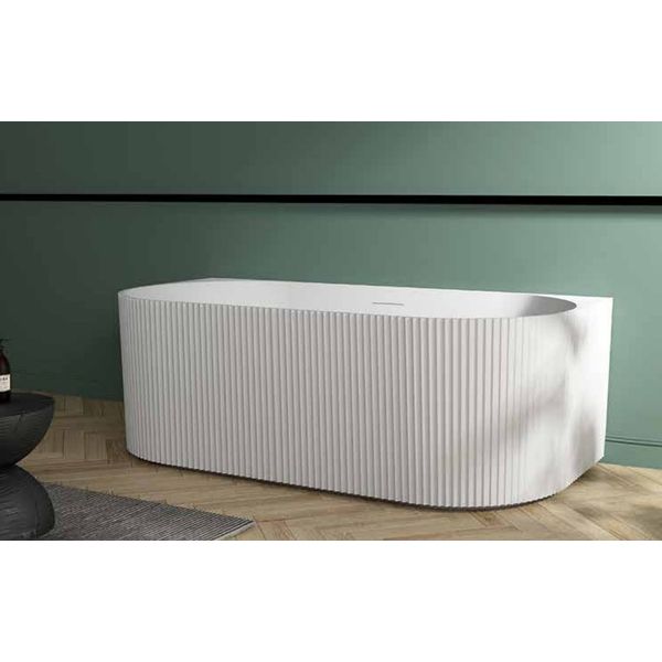 Arcqua Costilla Back to Wall Bathtub 170x80cm Acrylic Gloss White BAD106337