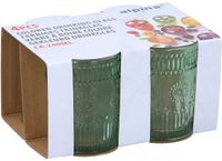 Alpina drinkglas set 240ml groen - 4 stuks glazen voor kinderen