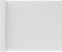 vidaXL Balkonscherm - 75x300 cm - HDPE - Wit