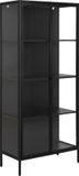 Giga Living Vitrinekast Valencia Metal Zwart Groot