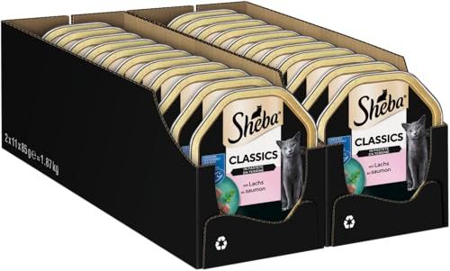 Sheba Kattenvoer Classics, 22 kommen (2 x 11 x 85 g)