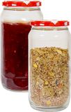 Hega Hogar Weckpot Classico - 2x - 950 ml - Kunststof - Rood