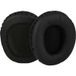 vhbw 2x coussinets d'oreille compatibles avec Monoprice 8323, 8323 BT casque, mousse / plastique noir, brillant