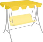Maison Exclusive - Housse de remplacement pour balancelle, jaune, 150/130x105/70 cm