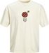 JACK & JONES JORBLOCKPOP TEE SS CREW NECK TG PLS Hommes T-shirts Blanc Coton Coupe ample