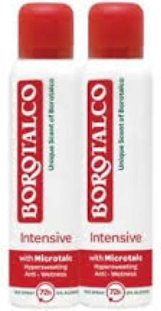 Borotalco Deo Spray Intensive 72H - Voordeelverpakking 2 x 150 ml