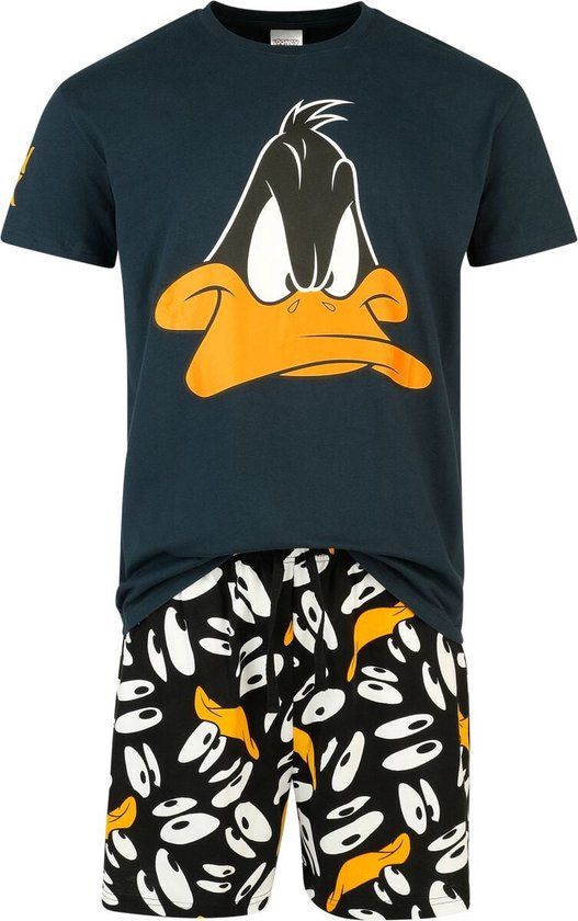 Looney Tunes Insane Duffy Duck Pyjama meerkleurig Katoen - Mannen - M