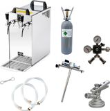 ich-zapfe Complete set - Biertap - Kontakt 40 - 2-kraans, 50 liter/u - met Fustkoppeling KeyKeg, 5L Adapter