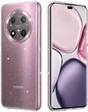 Techsuit Hoesje geschikt voor HONOR Magic7 Lite/X9c - Sparkle Skin Glitter Silicone Back Cover - Transparant