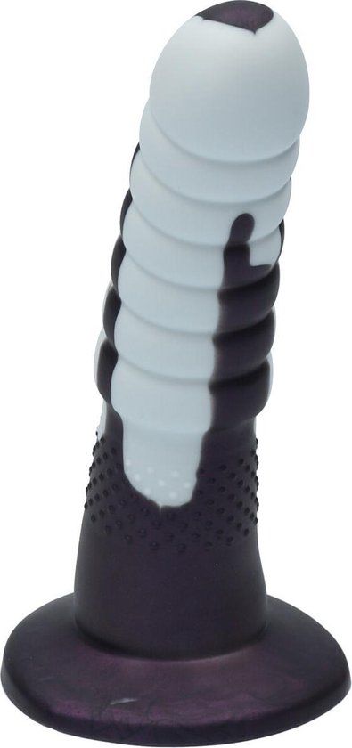 Ylva & Dite Aria Siliconen Anale Dildo met Zuignap - Ribbels - 16.5 cm - Multicolor